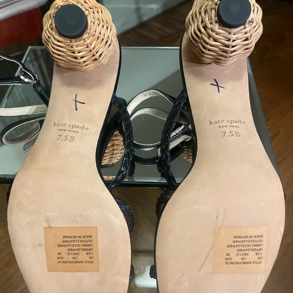 Kate Spade Black Strappy Sandals - Picture 3 of 3